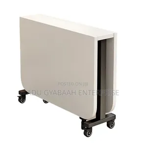 Modern Foldable Dining Table (Mobile & Space-Saving)