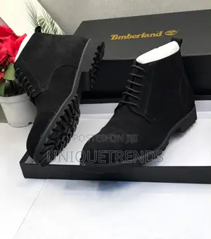 Quality TIMBERLAND Suede Ankle Boots (Black)