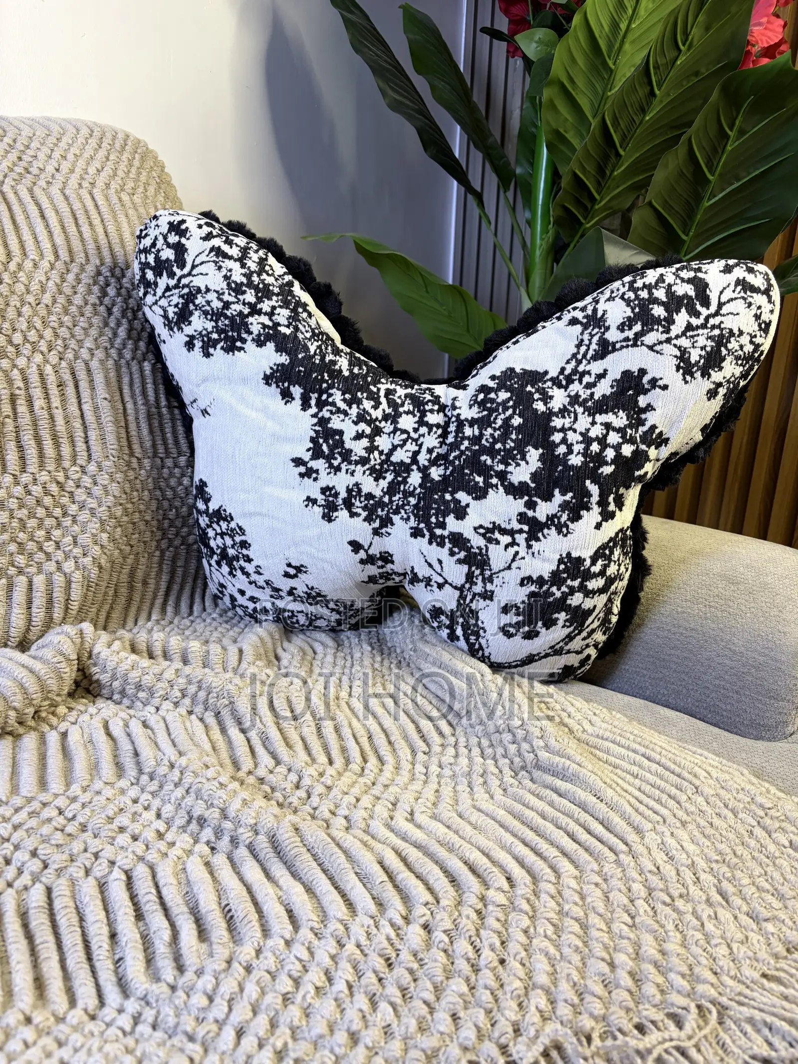 Butterfly-Shape Throw Pillow