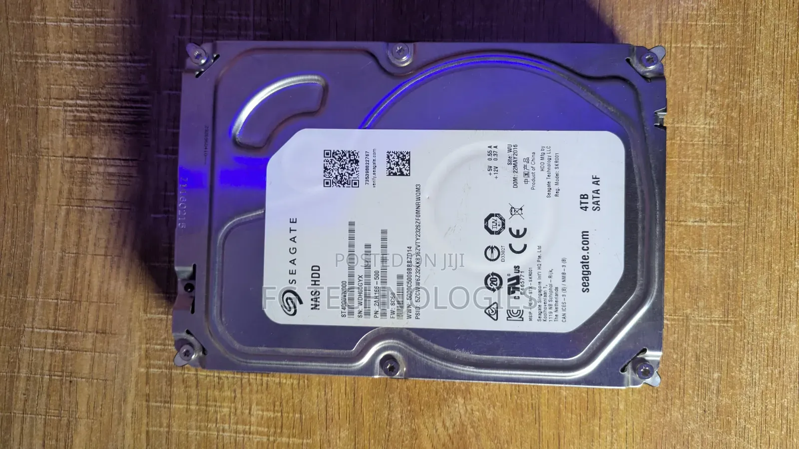 4TB SATA Hard Drive – NAS Storage (CCTV)