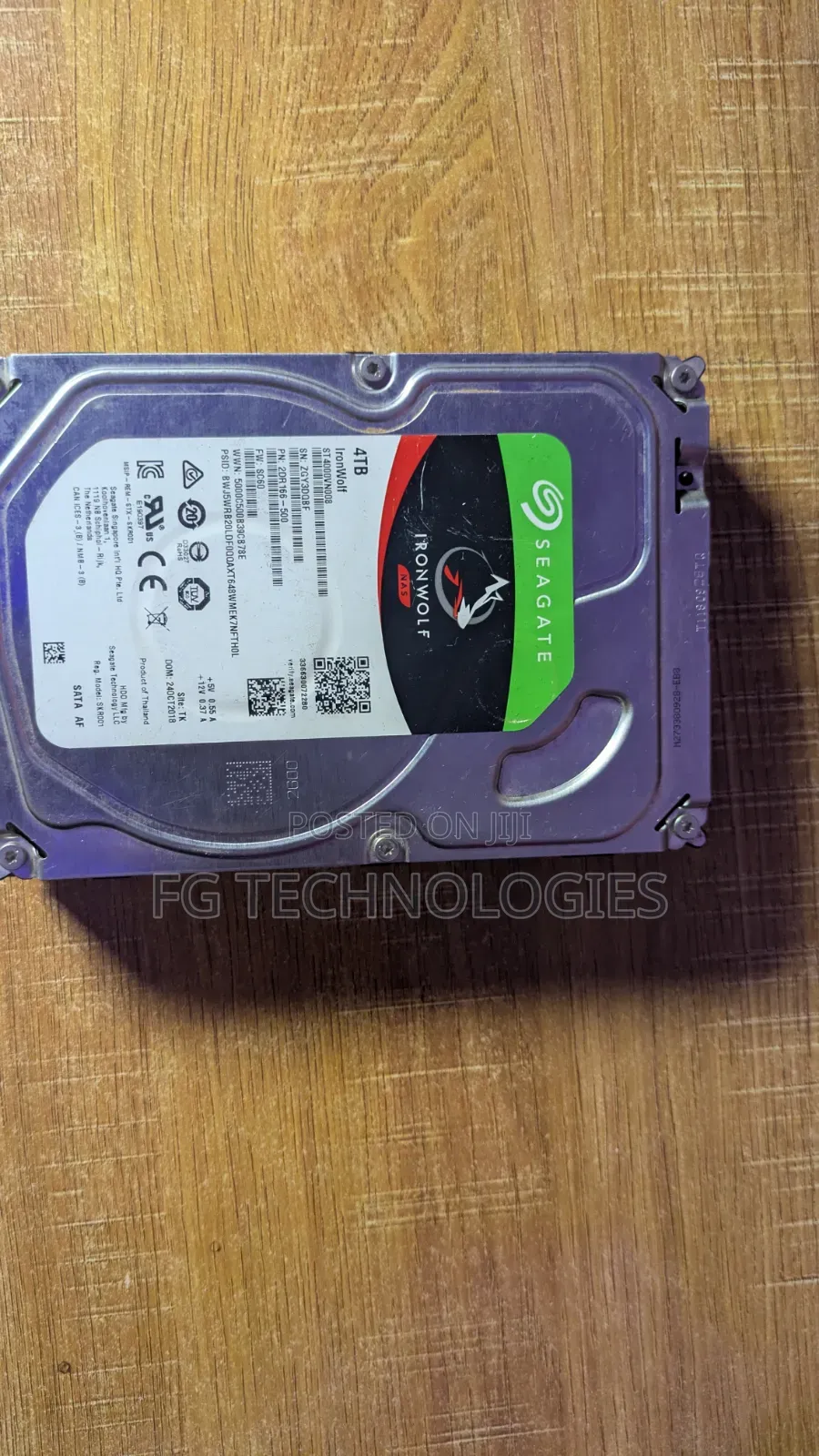 4TB SATA Hard Drive – NAS Storage (CCTV)