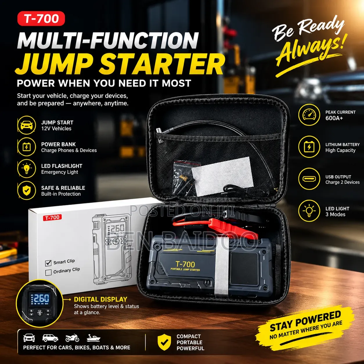 T-700 4in1 Car Jumpstarter