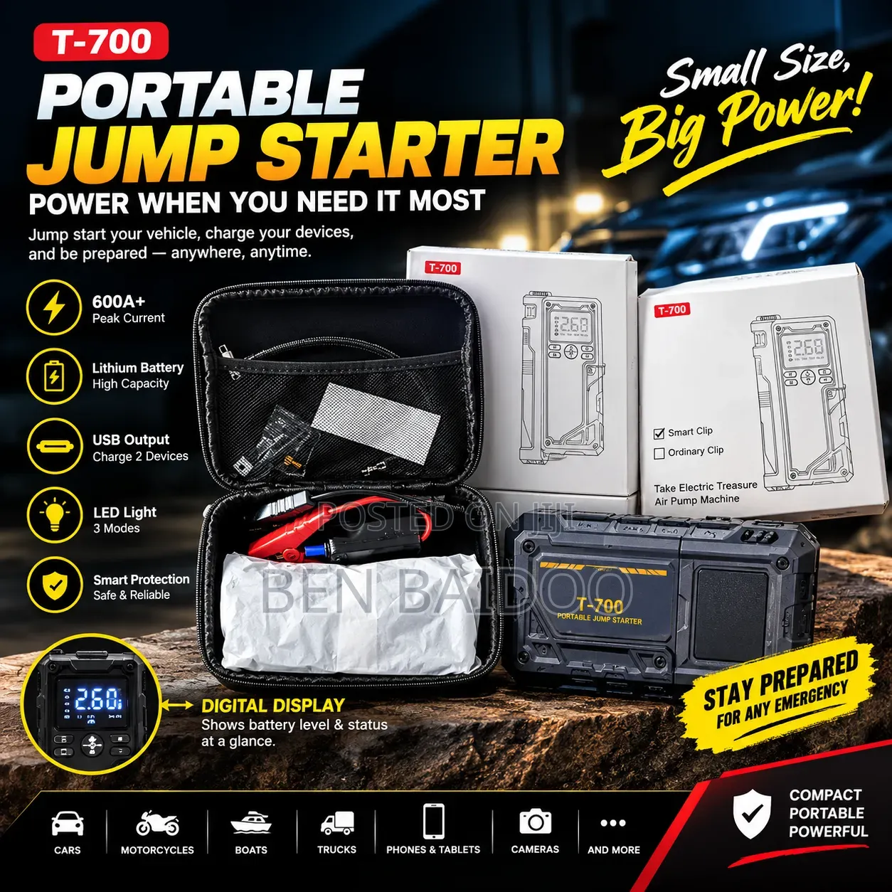T-700 4in1 Car Jumpstarter