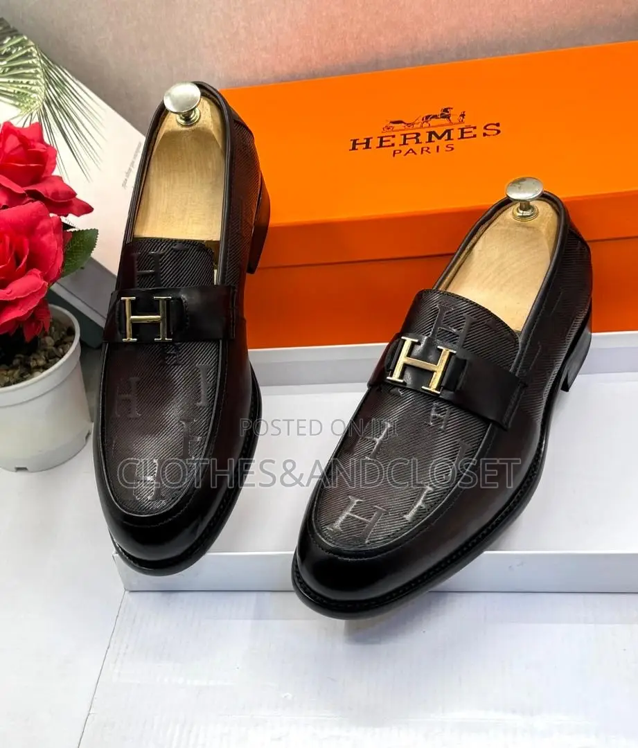Executive Hermès Paris Men's Dress Loafers