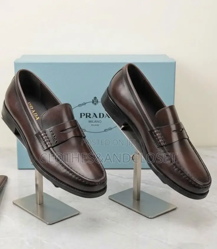 Dark Brown Leather Penny Loafers