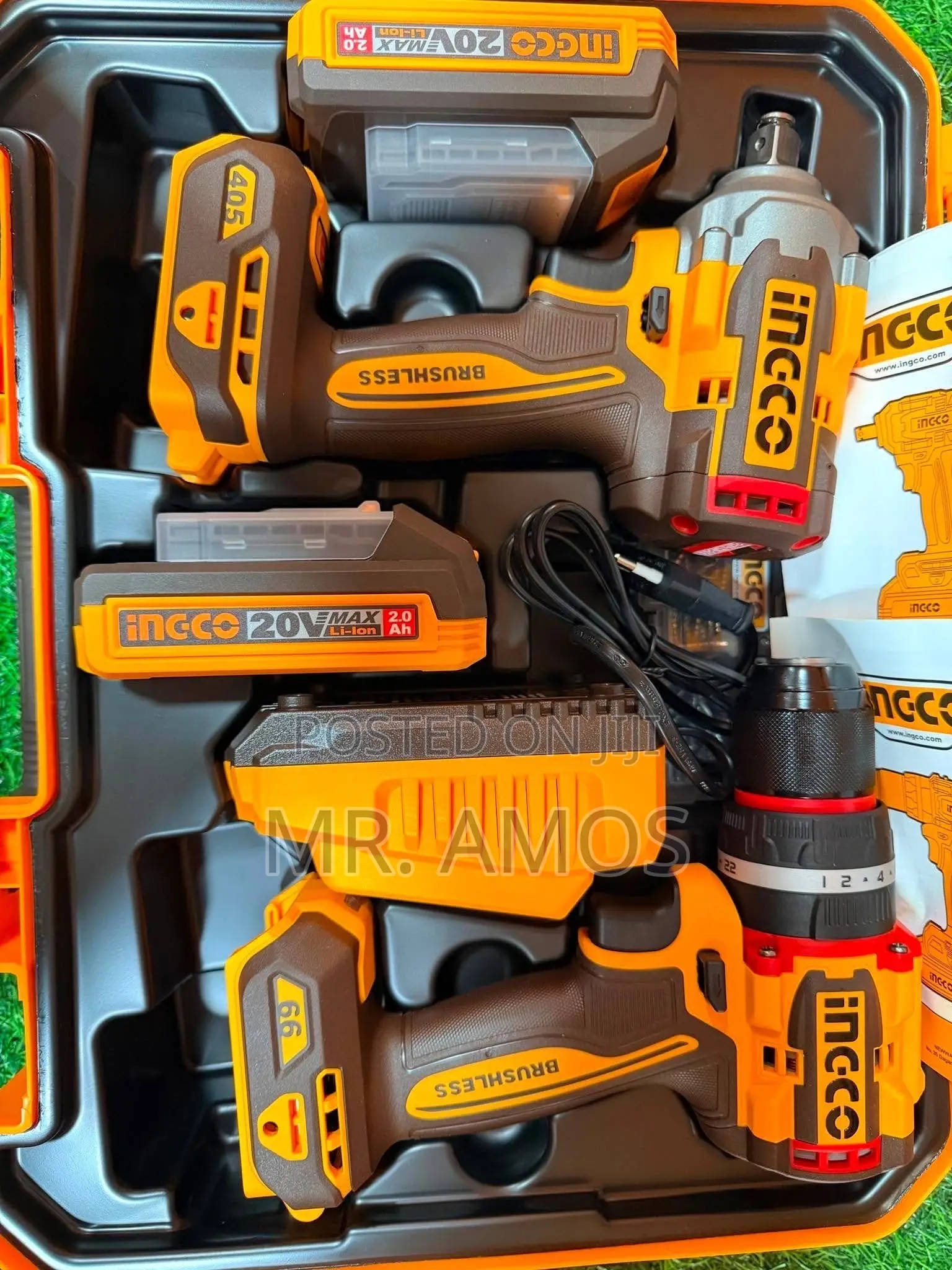 Cordless 405nm Impact Driver + Impact Drill 2PCs Combo Kit - CKLI20286