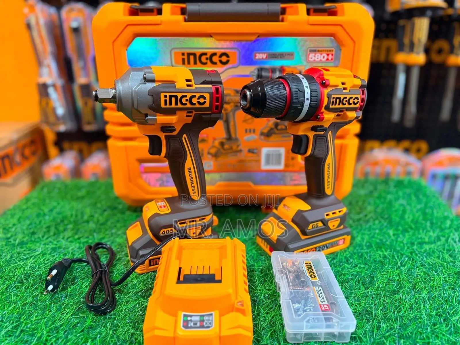 Cordless 405nm Impact Driver + Impact Drill 2PCs Combo Kit - CKLI20286