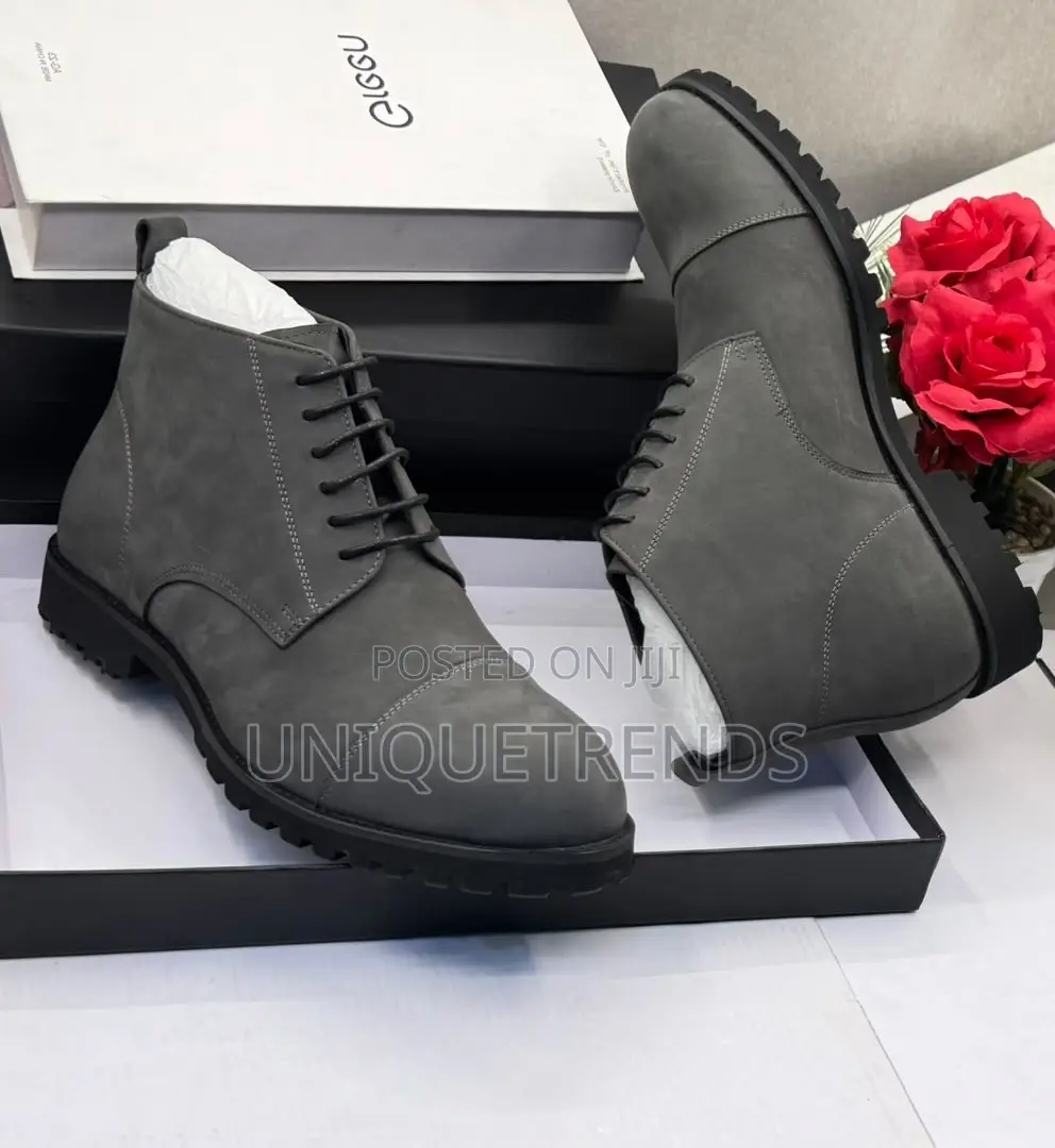 New TIMBERLAND Grey Men's Suede Leather Ankle Boots