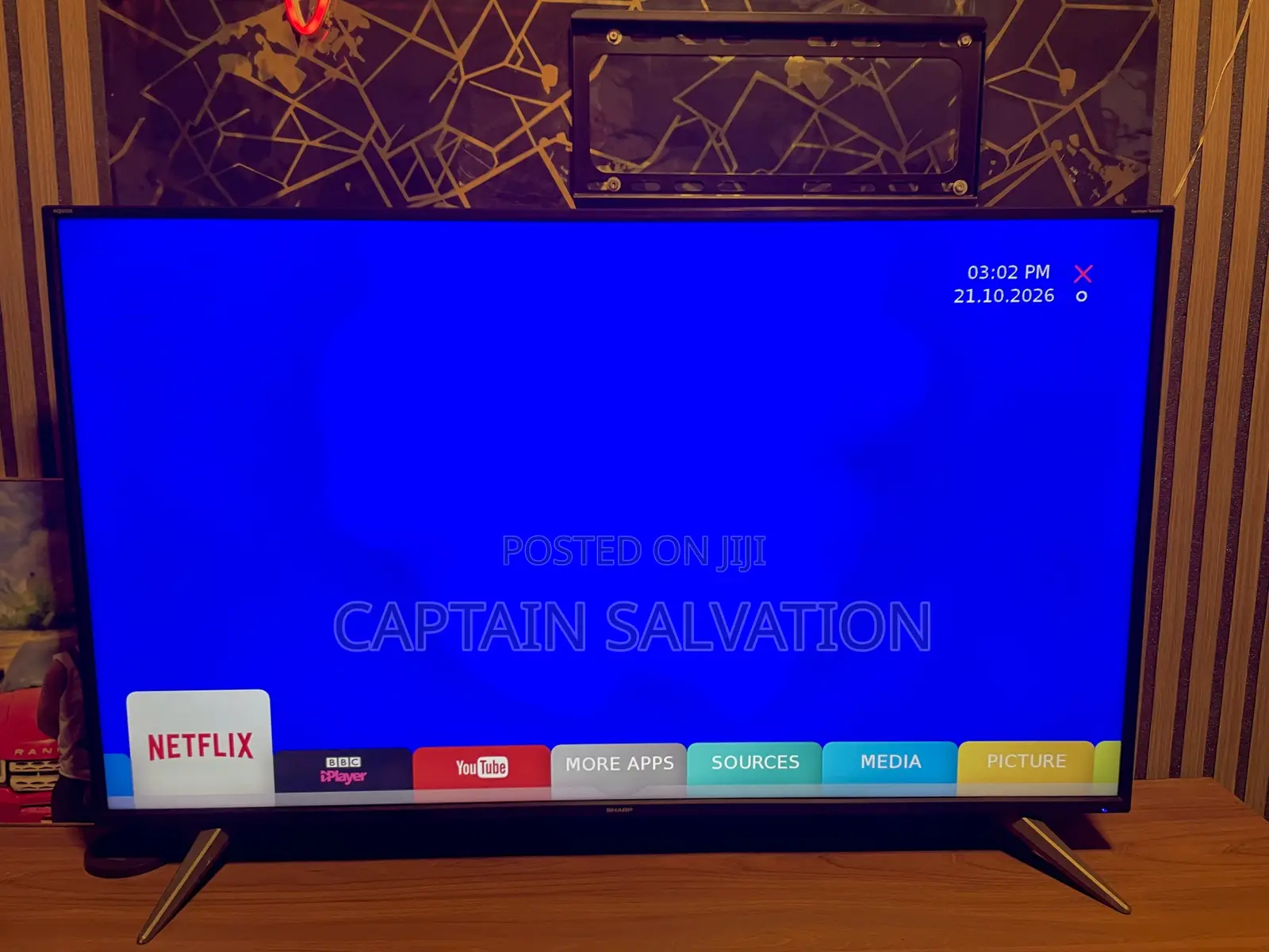 Sharp Smart Digital Satellite TV 50inches Uk Used