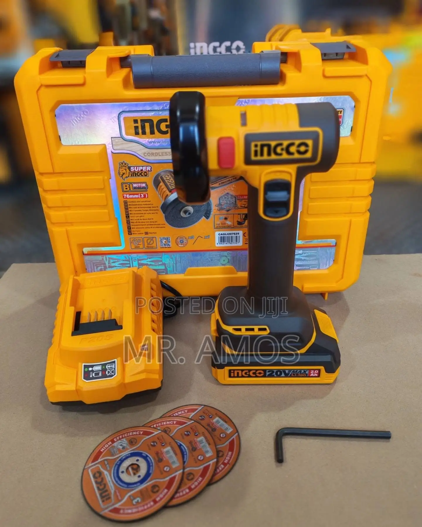 3” Cordless Mini Cut-Off Tool With 3Pcs Discs - CAGLI207625
