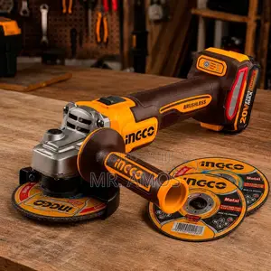 Cordless Brushless Angle Grinder +1x4.0Ah & 5PCs Discs - CAGLI261521