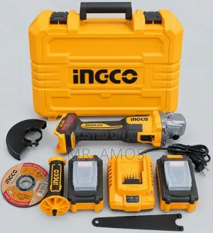 Cordless Brushless Angle Grinder +2x4.0Ah & 5PCs Discs - CAGLI261522