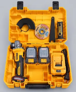 Cordless Brushless Angle Grinder +2x4.0Ah & 5PCs Discs - CAGLI261522