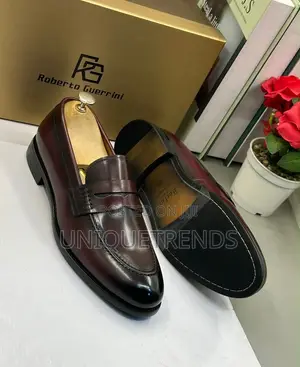Classy Roberto Guerrini Leather Loafers (Coffee)