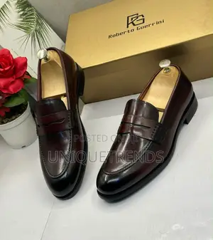 Classy Roberto Guerrini Leather Loafers (Coffee)