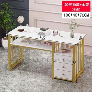 100cm Manicure Salon Table With Drawers