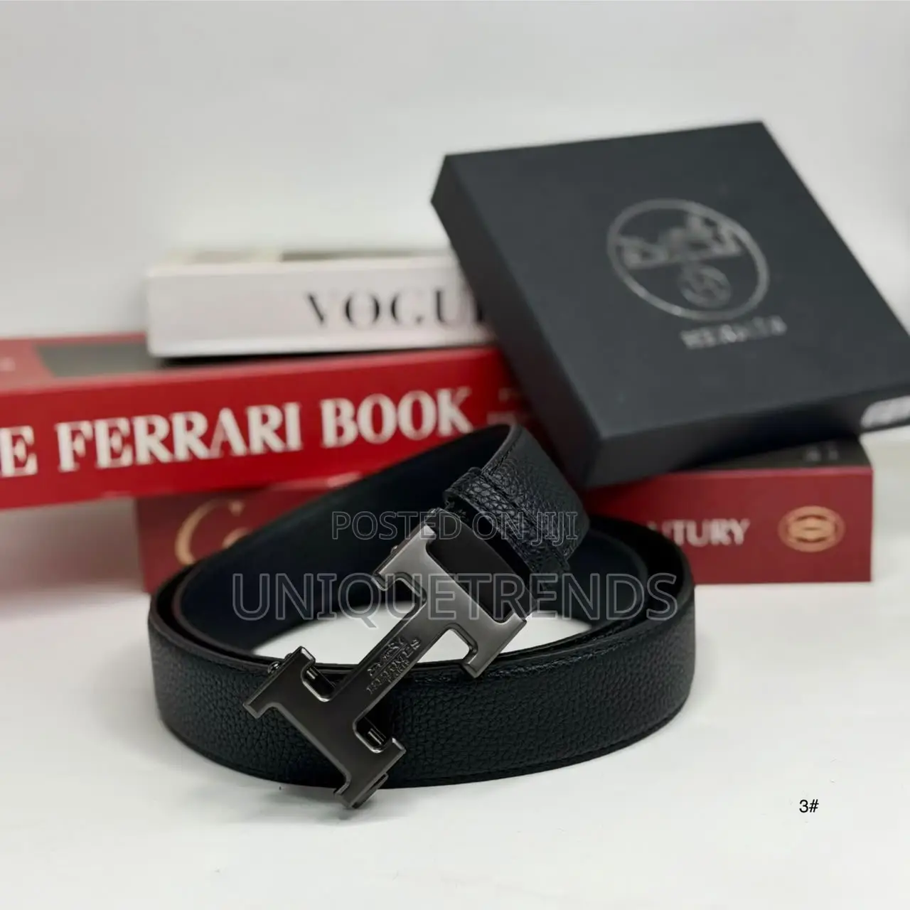 Elegant Men's HERMES High Quality Leather Belt