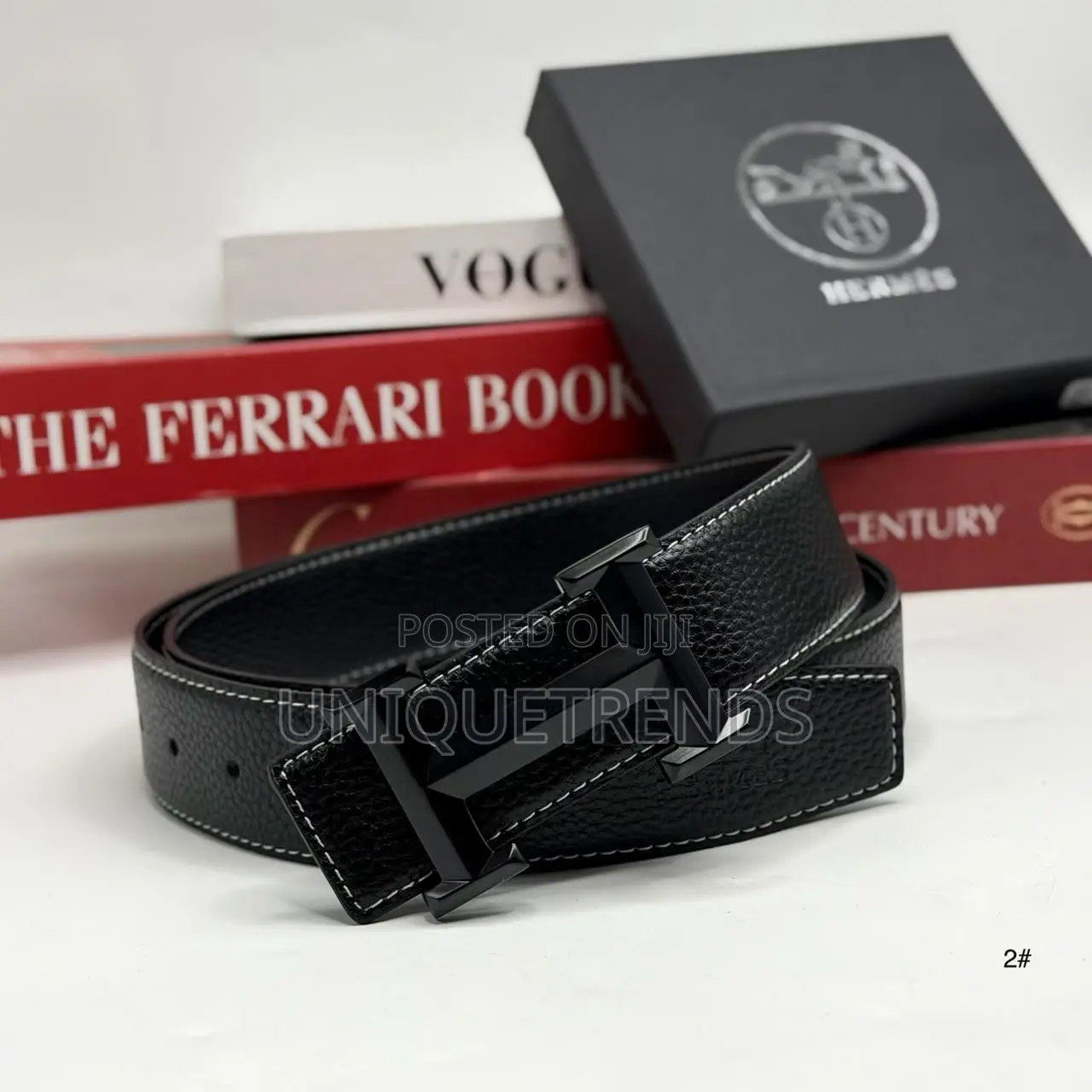 Elegant Men's HERMES High Quality Leather Belt