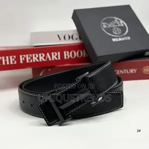 Elegant Men's HERMES High Quality Leather Belt