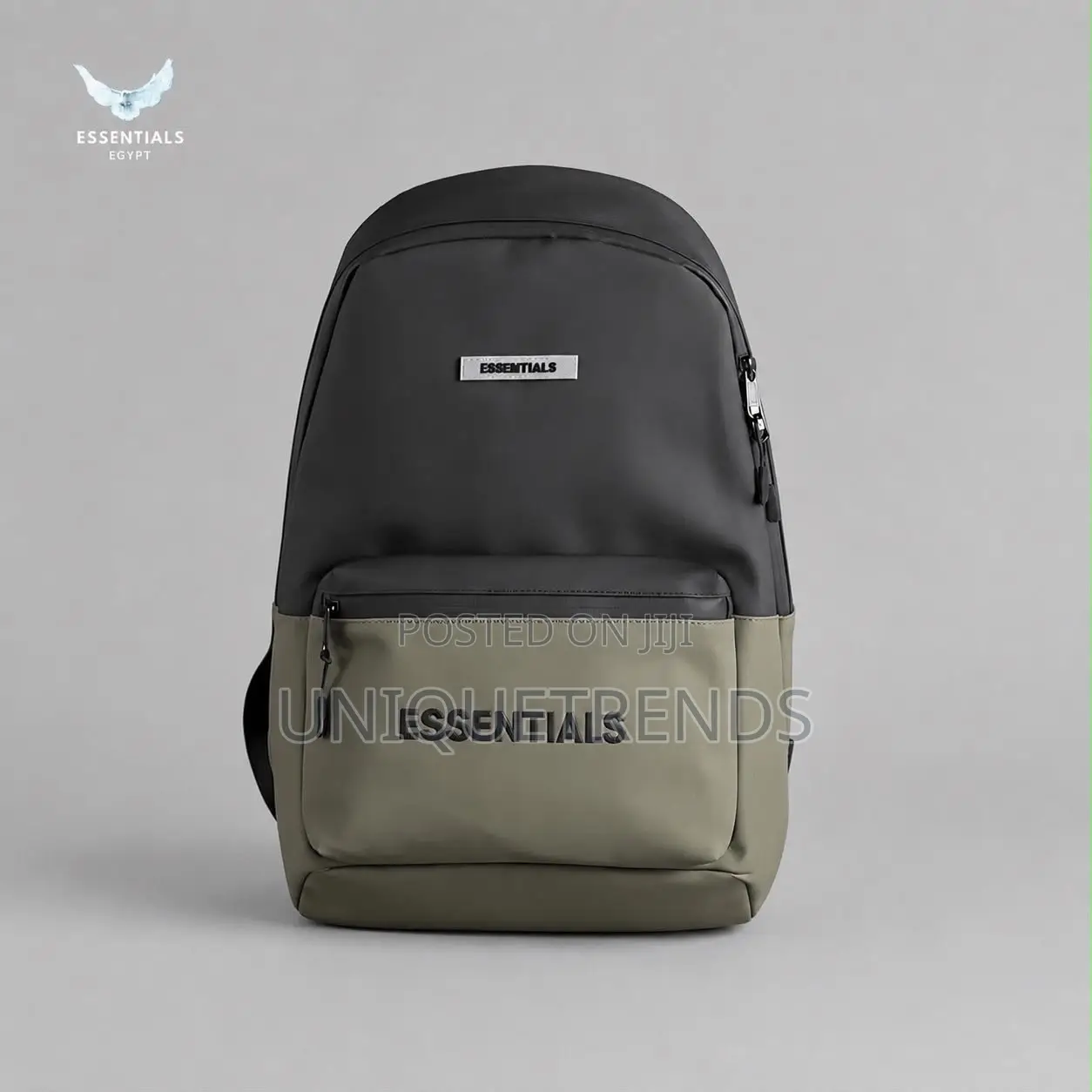 ESSENTIALS Water-Resistant Two-Tone Backpack