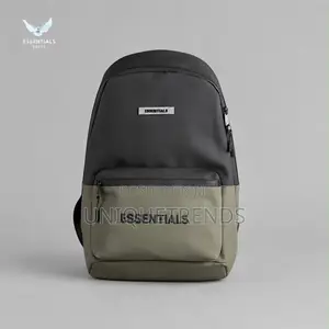 ESSENTIALS Water-Resistant Two-Tone Backpack