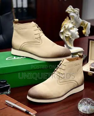 Authentic CLARKS Ankle Boots – Smart Casual Men's Shoes
