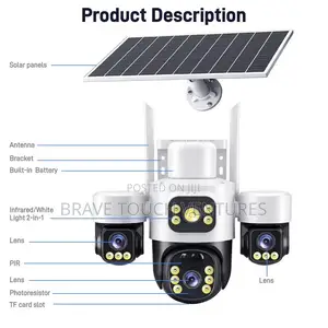 Difang 12x Zoom 3 Lens 4G Sim Solar Power CCTV Security Camera