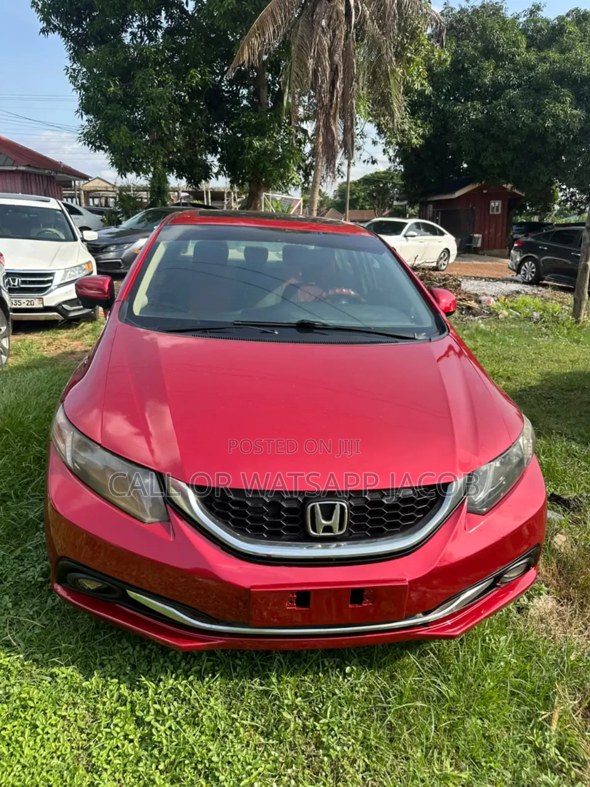 Honda Civic EX 4dr Sedan (1.8L 4cyl CVT) 2015 Red