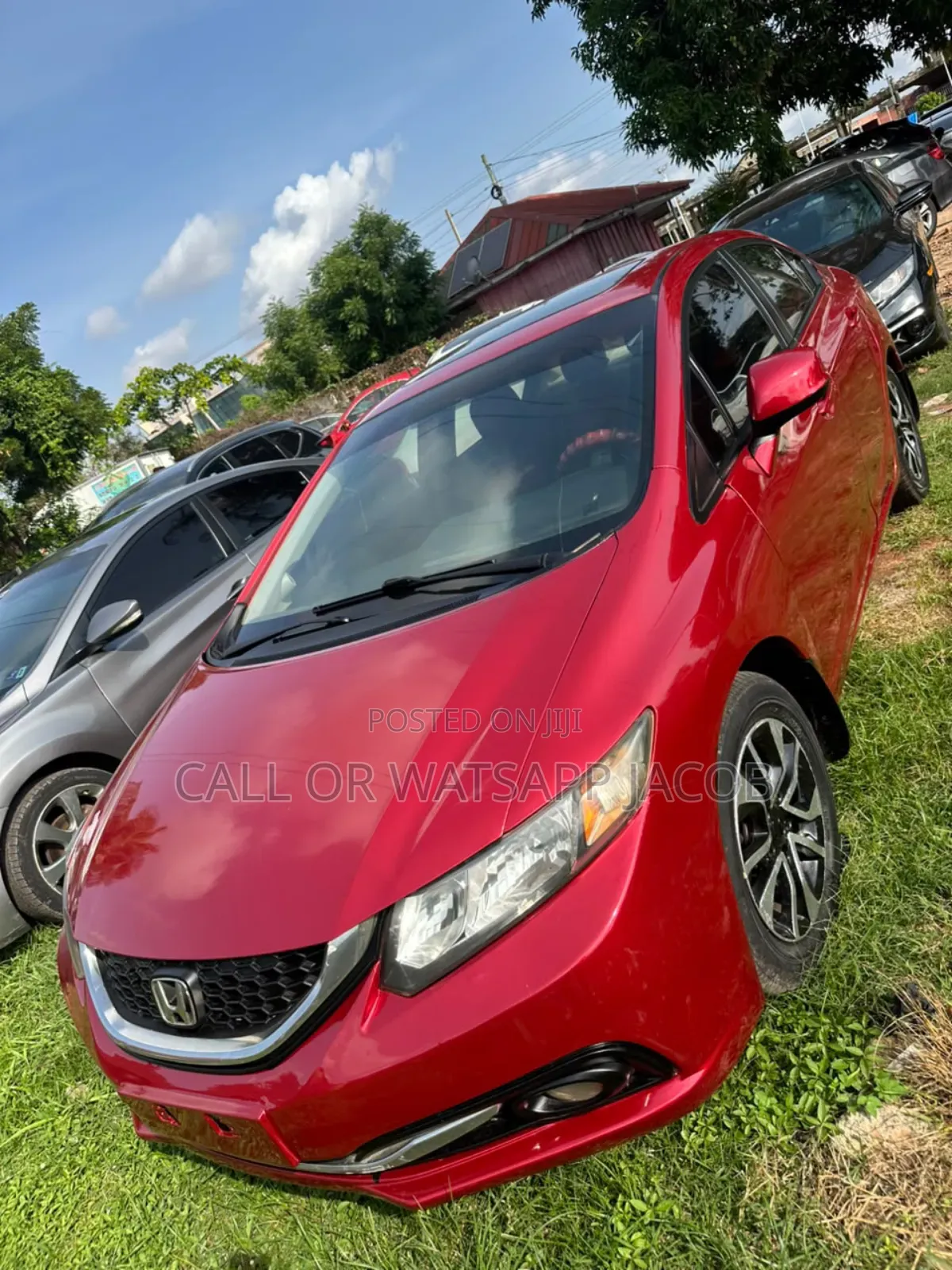 Honda Civic EX 4dr Sedan (1.8L 4cyl CVT) 2015 Red