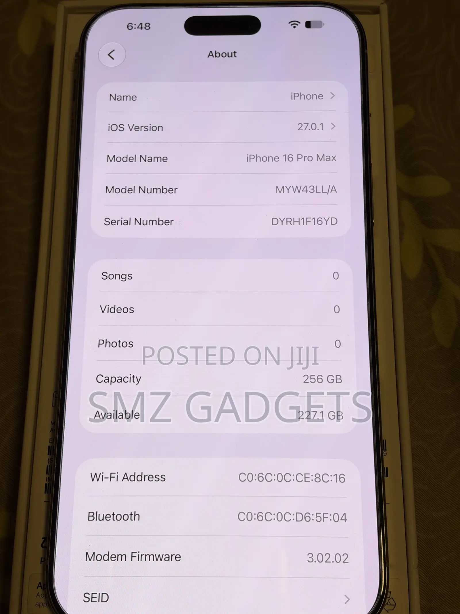 Apple iPhone 16 Pro Max 256 GB White