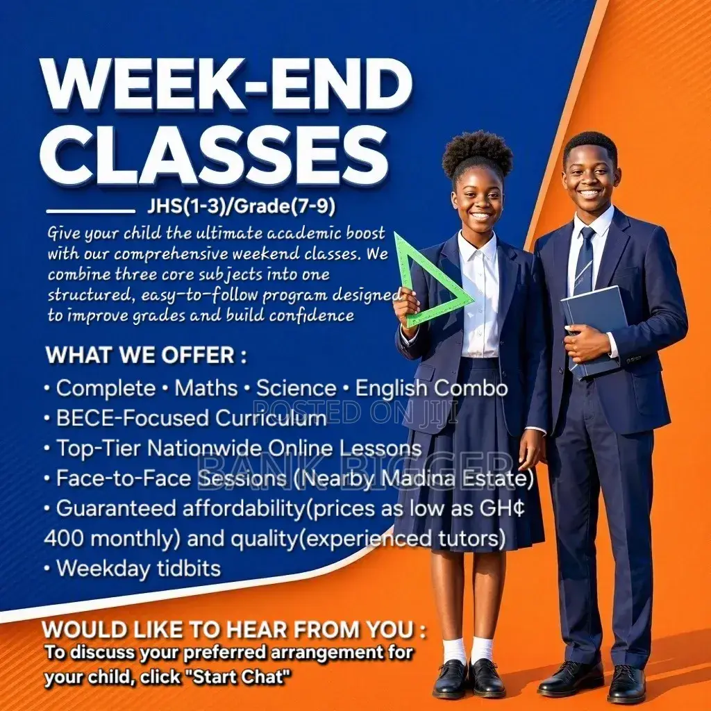 Premium JHS/Grade(7-9) Weekend Classes: Maths, Science & English Combo