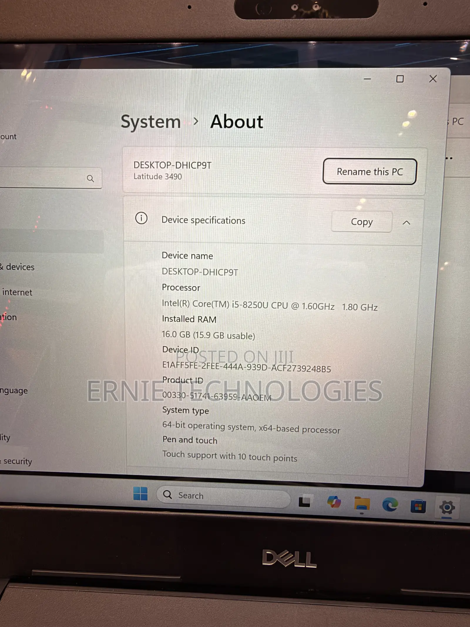 Laptop Dell Latitude 3490 16GB Intel Core i5 SSD 256GB