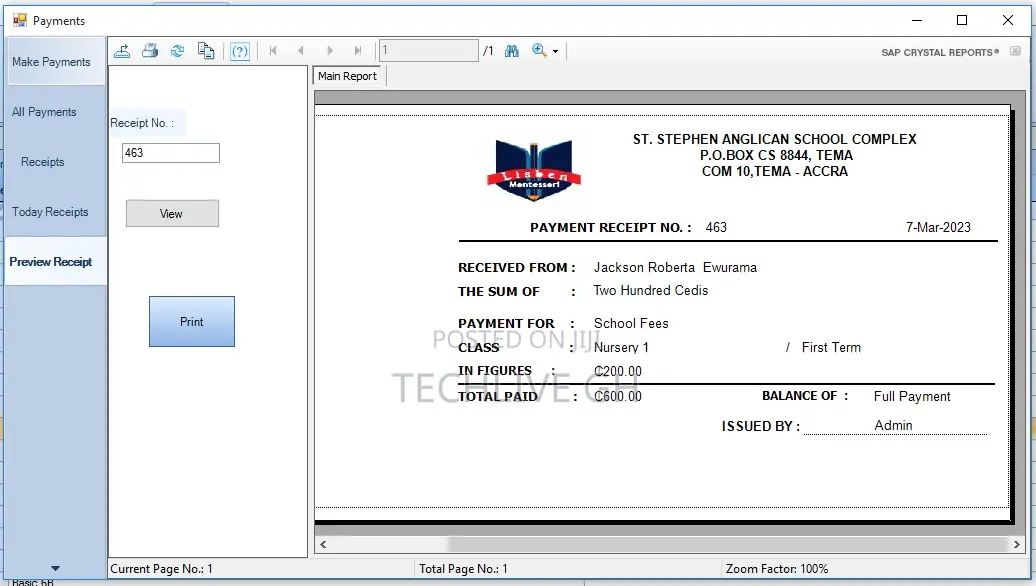 School Management Software (Customize)