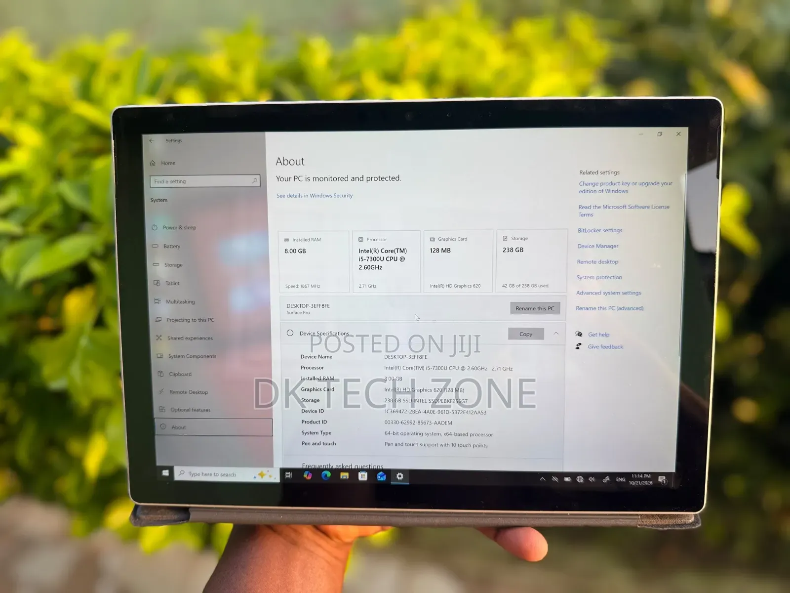 Laptop Microsoft Surface Pro 5 8GB Intel Core i5 SSD 256GB
