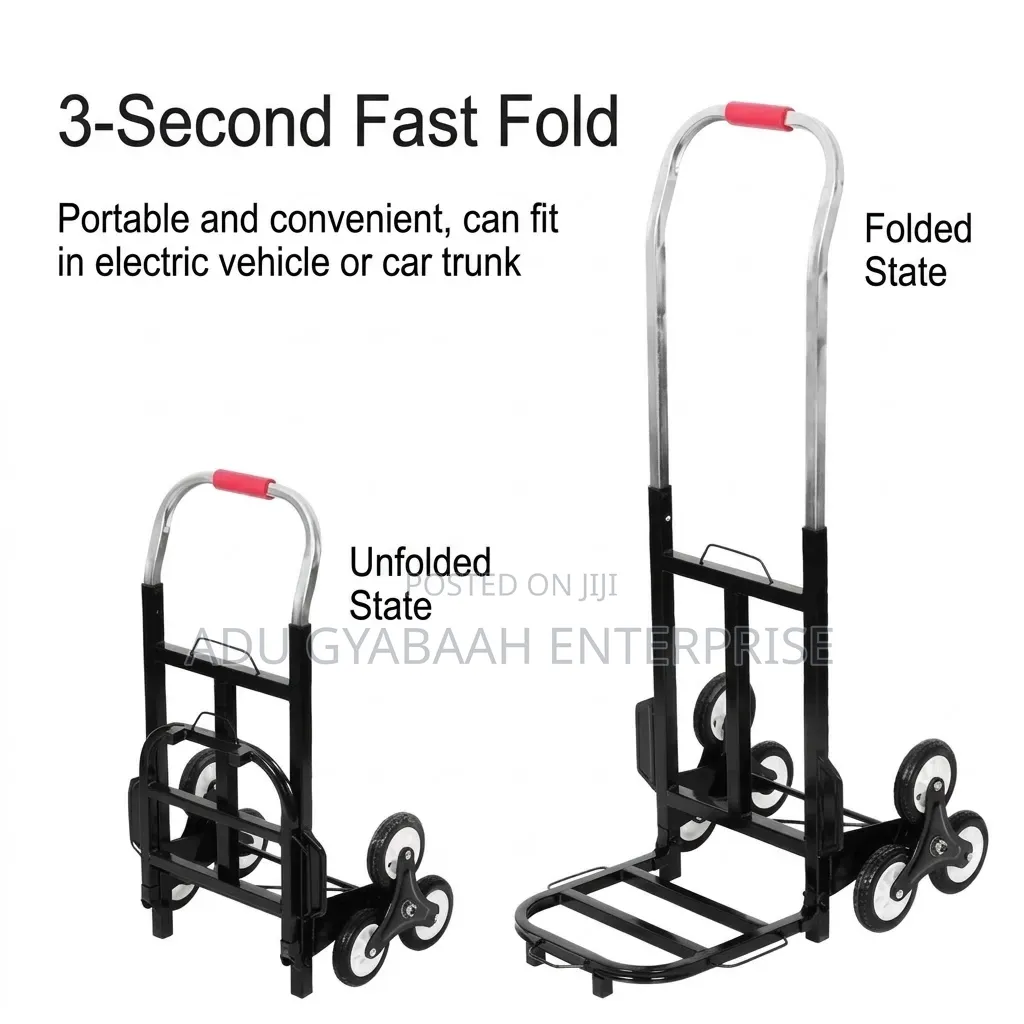 ​Heavy Duty 6-Wheel Stair Climbing Hand Truck / Trolley