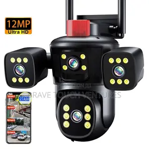 4 Lens Two Way Audio Sensor WiFi CCTV Security IP Camera