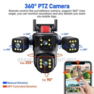 4 Lens Two Way Audio Sensor WiFi CCTV Security IP Camera
