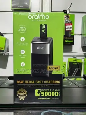Oraimo Powerjet 501 50,000 Mah 85w Fast Charging Powerbank