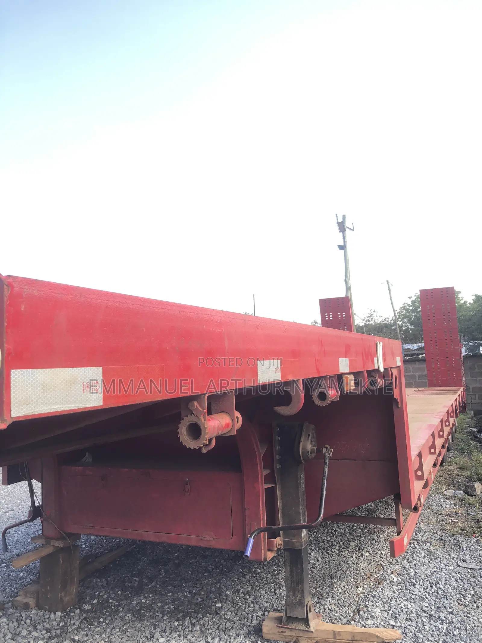Heavy-Duty 4-Axle Low Bed Trailer for Sale