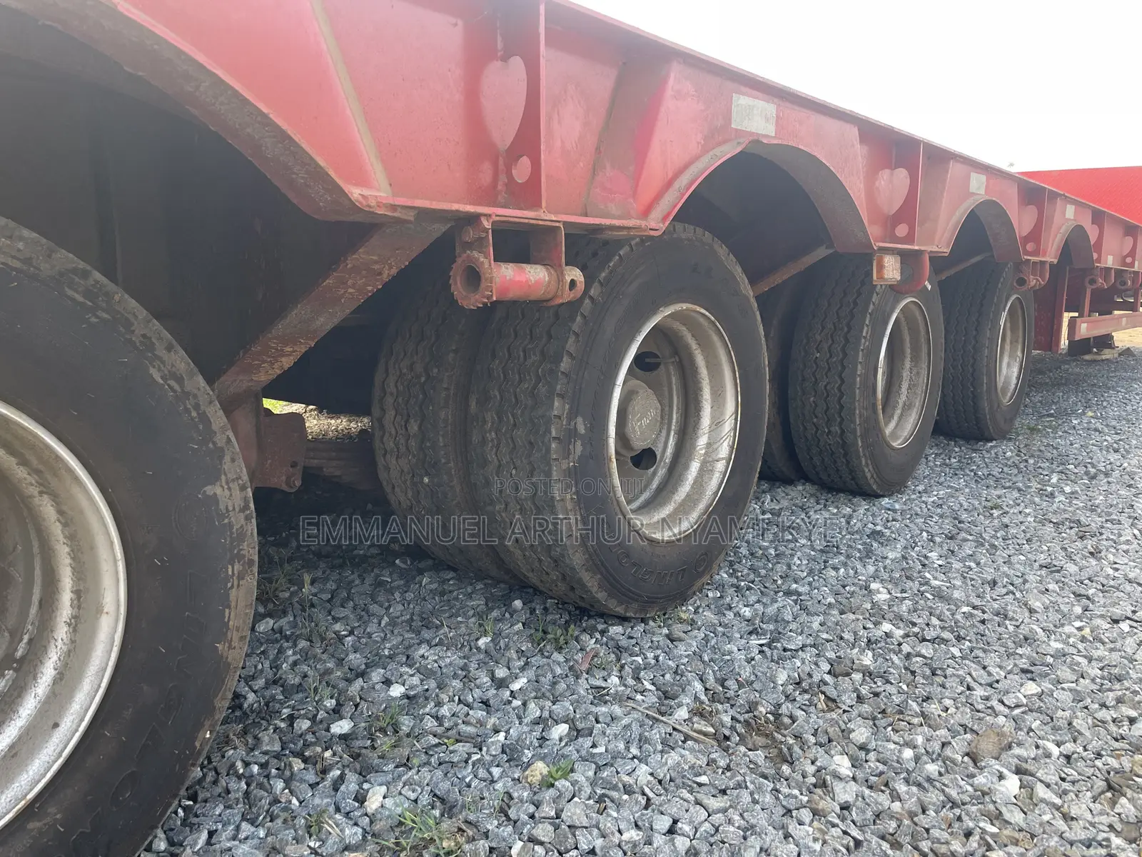 Heavy-Duty 4-Axle Low Bed Trailer for Sale