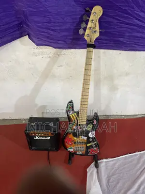 Bass Guitar and All Accessories for Sale