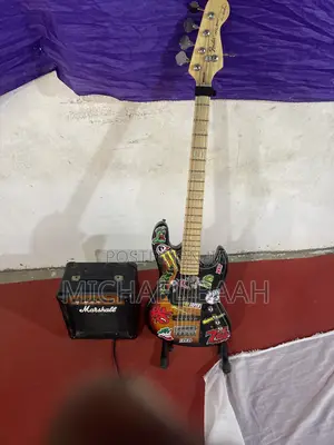 Bass Guitar and All Accessories for Sale
