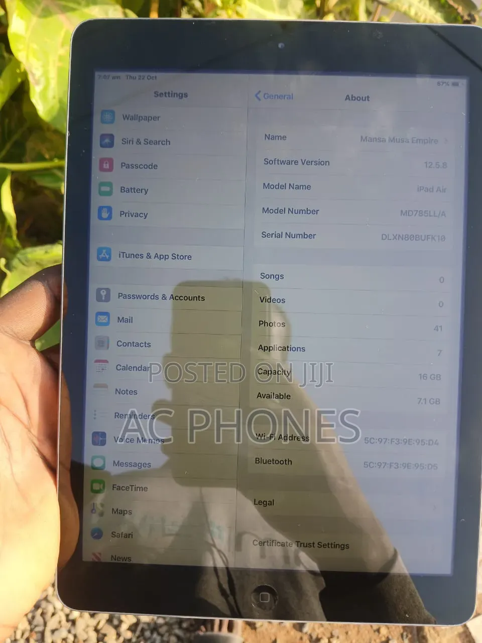 New Apple iPad Air (2013) 16 GB Silver