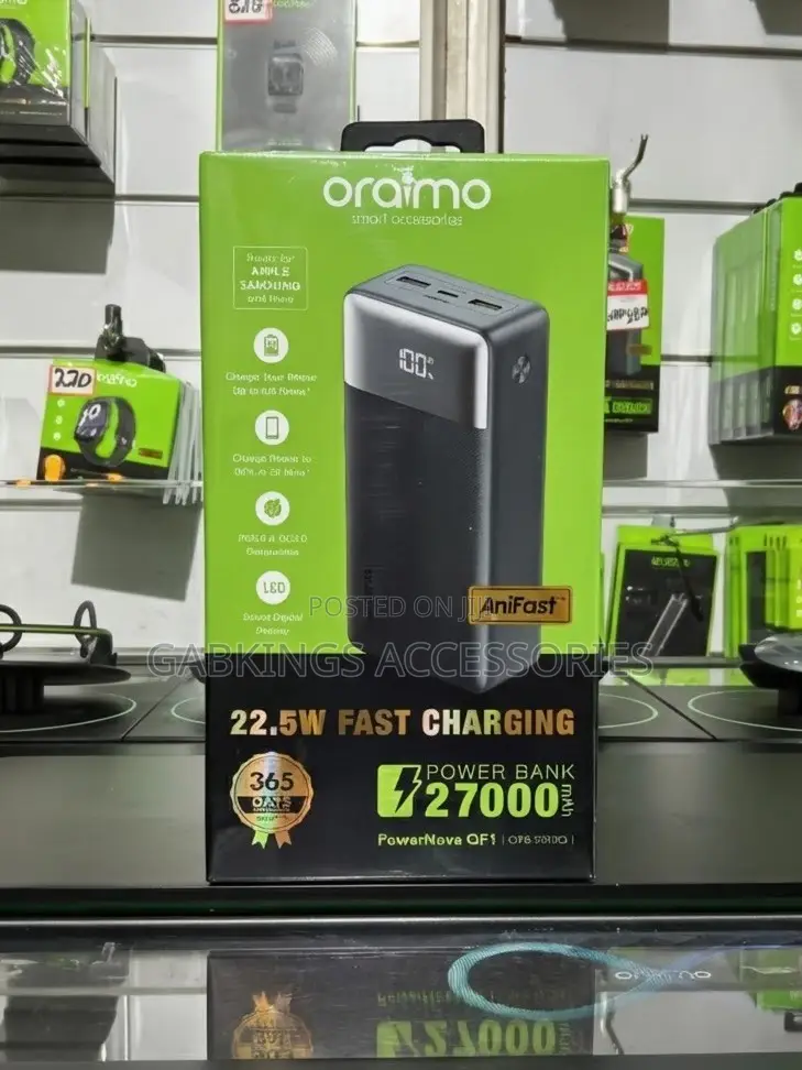 Oraimo Powerbank 27000mah 22.5w