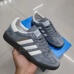 Adidas Spezial Dark Ash With White Stripes