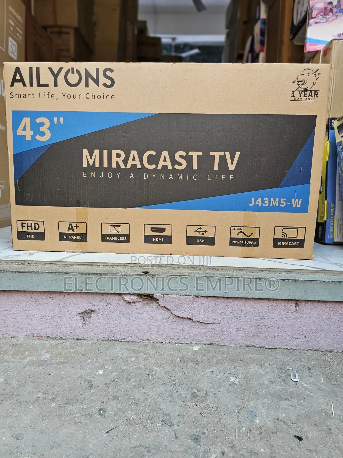 Ailyons 43" FHD Digital Satellite Miracast
