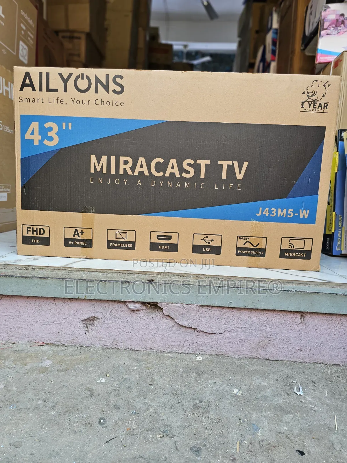 Ailyons 43" FHD Digital Satellite Miracast
