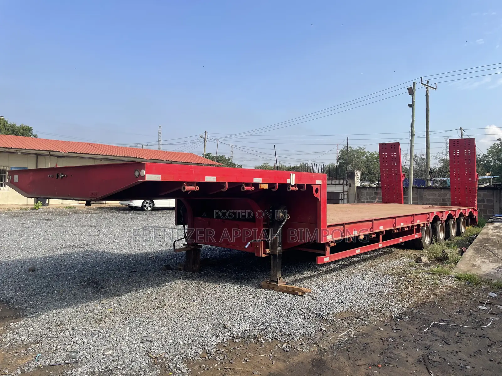 Feichi 4-Axle Low Bed Semi Trailer