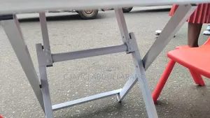 Ffolding White Table With Metal Legs Quality Ones