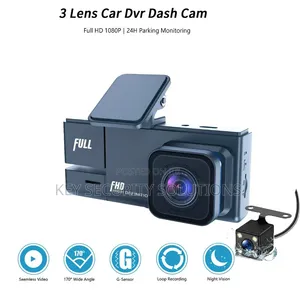 3 Channel HD Car Dashboard Camera